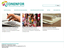Tablet Screenshot of conenfor.edu.uy